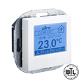 BACnet Raumregler, UP, 230VAC, Abdeckung 55x55mm, verkehrs-/studioweiß, glänzend