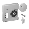 Deckelset für Raumtemperaturregler RTBSU, 50x50, verkehrs-/studioweiß (RAL9016), matt
