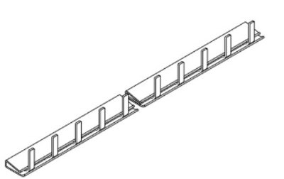 Phasenschiene, 1-polig, Steg, 10qmm