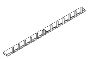 Phasenschiene, 1-polig, Steg, 16qmm
