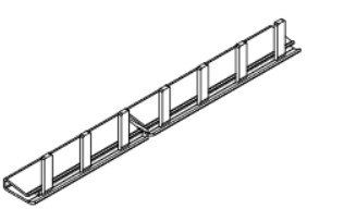 Phasenschiene, 1-polig, Steg, 16qmm