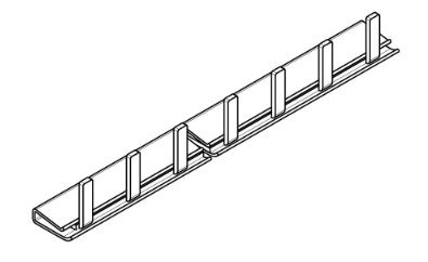 Phasenschiene, 1-polig, Steg, 10qmm