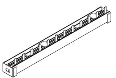 Phasenschiene, 4-polig, Steg, 10qmm