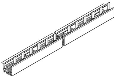 Phasenschiene, 4-polig, Steg, 10qmm