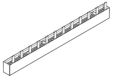 Phasenschiene, Eurovario, 4-polig, Steg, 16qmm