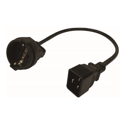 Kabeladapter von SCHUKO auf C20, Länge 0,5m
