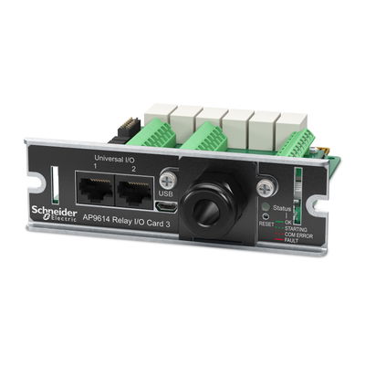 I/O Karte mit potenzialfreiem Kontakt (Dry Contact), Managementoptionen, Überwachung externer USV-Umweltsensoren, Ausgangsrelais und Eingangskontakte