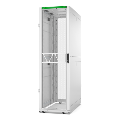 APC NetS HElter SX Server Rack Gen 2, 42 HE, 1991H x 600W x 1200D mm, mit Seitenwänden, Weiß