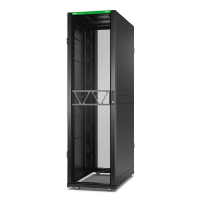 APC NetS HElter SX Server Rack Gen 2, 45 HE, 2124H x 600W x 1200D mm, mit Seitenwänden, Schwarz