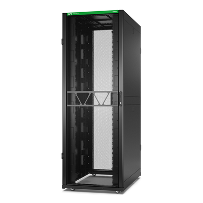 APC NetS HElter SX Server Rack Gen 2, 45 HE, 2124H x 750W x 1200D mm, mit Seitenwänden, Schwarz