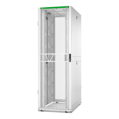 APC NetS HElter SX Server Rack Gen 2, 48 HE, 2258H x 750W x 1200D mm, mit Seitenwänden, Weiß