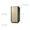 APC NetShelter Soundproof Serverschrank, 32HE, 230V, 1666H x 750W x 1134D mm, Ahorn