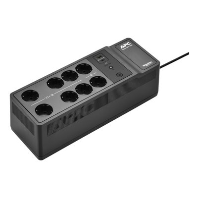APC Back-UPS, 1050VA/600W Boden-/Wandmontage, 230V, 8x Schuko CEE 7/3 Steckdosen, USB Typ A+C Port, vom Benutzer austauschbarer Akku