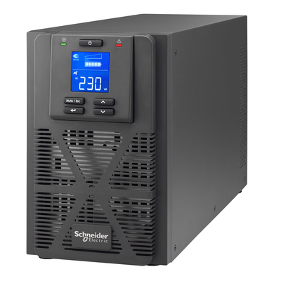 Easy UPS 1PH On-Line, 1000VA/800W, Tower, 230V, 3x IEC C13 Ausgänge, Intelligenter Kartensteckplatz, LCD