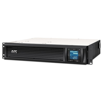 APC Smart-UPS C, Line-Interactive, 1000VA, Rackmontage 2 HE, 230V, 4x IEC C13 Ausgänge, SmartConnect, USB und serielle Kommunikation, AVR, Grafik-LCD