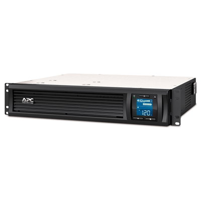 APC Smart-UPS C, Line-Interactive, 1500VA, Rackmontage 2 HE, 230V, 4x IEC C13 Ausgänge, SmartConnect, USB und serielle Kommunikation, AVR, Grafik-LCD