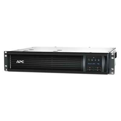 APC Smart-UPS, Line Interactive, 750VA, Rackmontage 2HE, 230V, 4 IEC C13-Stecker, SmartConnect Port+SmartSlot, AVR, LCD