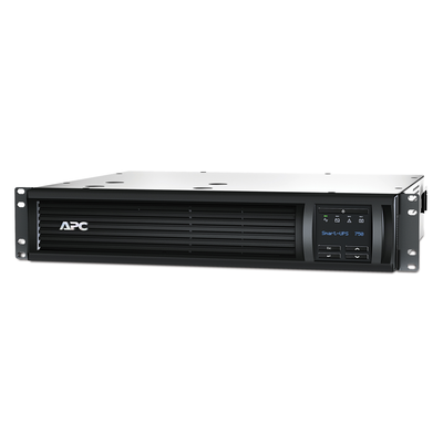 APC Smart-UPS, Line Interactive, 750VA, Rackmontage 2HE, 230V, 4 IEC C13-Stecker, SmartConnect Port+SmartSlot, AVR, LCD