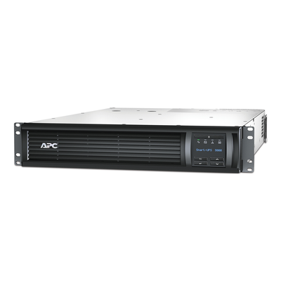 APC Smart-UPS, Line Interactive, 3kVA, Rackmontage 2HE, 230V, 8 IEC C13 und 1 IEC C19-Stecker, SmartConnect Port+SmartSlot, AVR, LCD