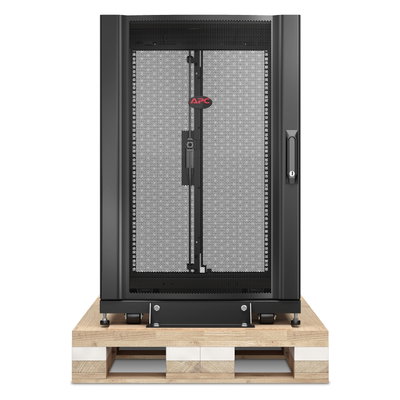 APC NetShelter SX, 18 HE Server Rack-Gehäuse, 600 mm x 900mm, mit schwarzen Seitenteilen und stoßdämpfendem Shock Packaging