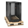 APC NetShelter SX, 18 HE Server Rack-Gehäuse, 600 mm x 1070mm, mit schwarzen Seitenteilen und stoßdämpfendem Shock Packaging
