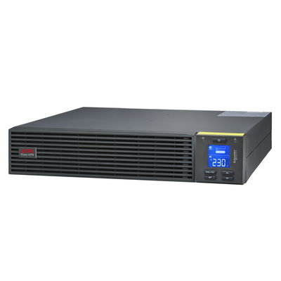 APC Easy UPS On-Line, 3kVA/2700W, Rackmontage 2HE, 230V, 6x IEC C13 + 1x IEC C19 Ausgänge, Intelligenter Kartensteckplatz, LCD, mit  Rackmontagekit