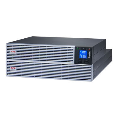 APC Easy UPS On-Line, 3kVA/3kW, Lithium-Ionen, Rack/Tower 4HE, 230V, Festverdr. (1P+N+E) Ausgang, Kartensteckplatz, verlängerte Laufzeit, mit Rackkit