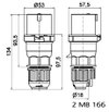 Stecker QUICK-CONNECT 16A 3p 230V 6h, IP44
