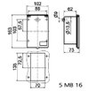 Caravaneinbaugerätestecker 16A 3p 230V 6h, IP44