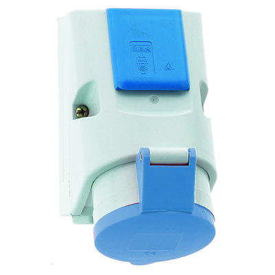 Kombinierte Wandsteckdose 16A 4p 230V 9h, IP44