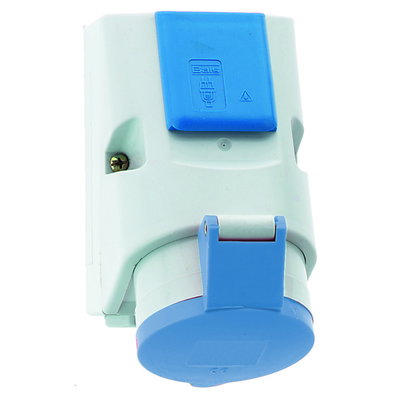Kombinierte Wandsteckdose 32A 4p 230V 9h, IP44