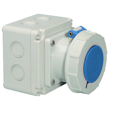 Wandsteckdose QUICK-CONNECT TE 16A 5p 230V 9h, IP67
