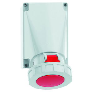 Wandsteckdose 63A 5p 400V 6h, IP67 – Bild 2 von 3