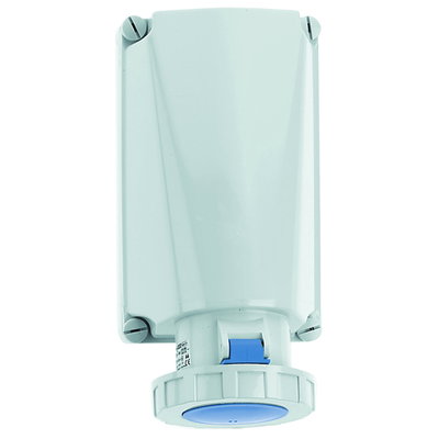 Wandsteckdose 125A 3p 230V 6h, IP67