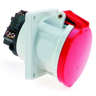 Anbausteckdose geneigt 63A 4p 400V 6h, IP44