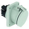 Anbausteckdose TE geneigt 63A 5p >50V grau 1h, IP67