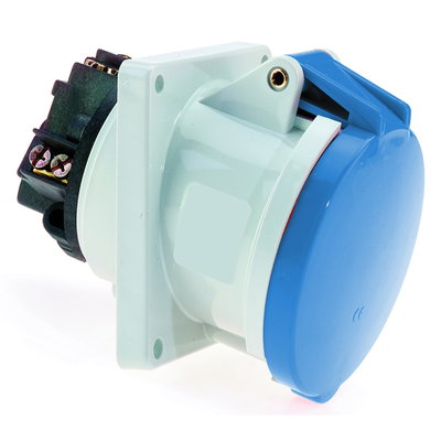 Anbausteckdose geneigt 63A 4p 230V 9h, IP44