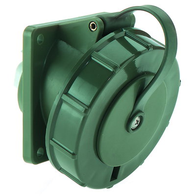 Anbausteckdose Quick-Connect TN geneigt 32A 5p 400V 6h, IP67