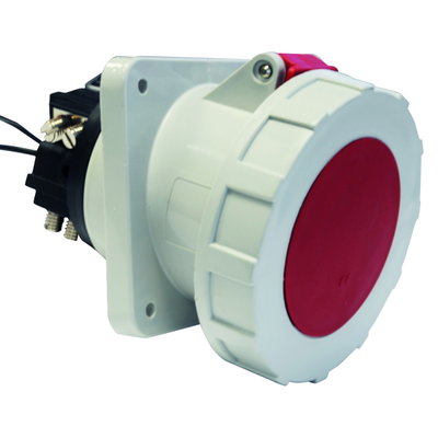 Anbausteckdose geneigt 125A 4p 400V 6h, IP67