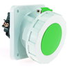 Anbausteckdose geneigt 63A 5p >50V grün >300-500Hz 2h, IP67
