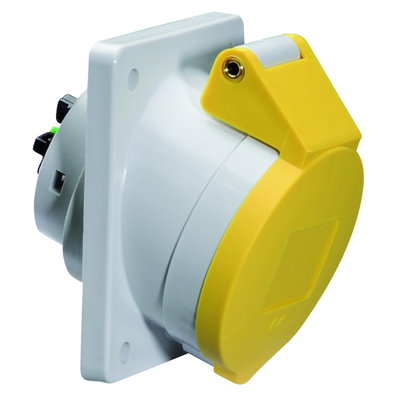 Anbausteckdose Quick-Connect geneigt 16A 3p 110V 4h, IP44