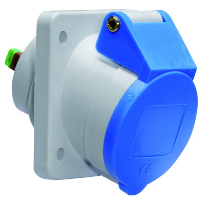 Anbausteckdose Quick-Connect geneigt 16A 4p 230V 9h, IP44