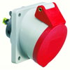 Anbausteckdose Quick-Connect geneigt 16A 4p 400V 6h, IP44