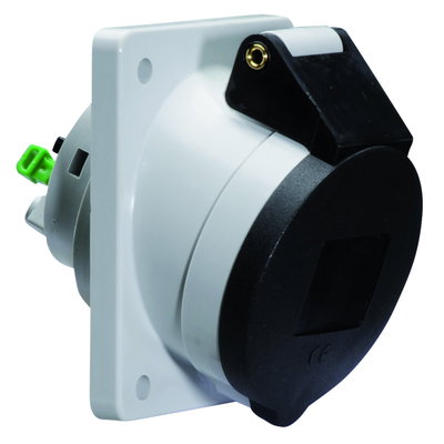 Anbausteckdose Quick-Connect geneigt 16A 4p 500V 7h, IP44
