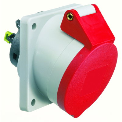 Anbausteckdose Quick-Connect geneigt 16A 5p 400V 6h, IP44