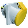 Anbausteckdose Quick-Connect geneigt 16A 3p 110V 4h, IP44