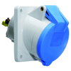 Anbausteckdose Quick-Connect geneigt 32A 3p 230V 6h, IP44