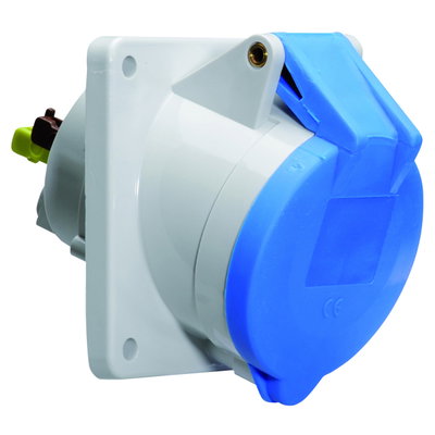 Anbausteckdose Quick-Connect geneigt 32A 3p 230V 6h, IP44