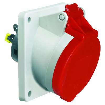 Anbausteckdose Quick-Connect geneigt 32A 4p 400V 6h, IP44