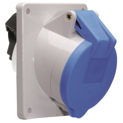 Anbausteckdose Quick-Connect geneigt 16A 4p 230V 9h, IP44